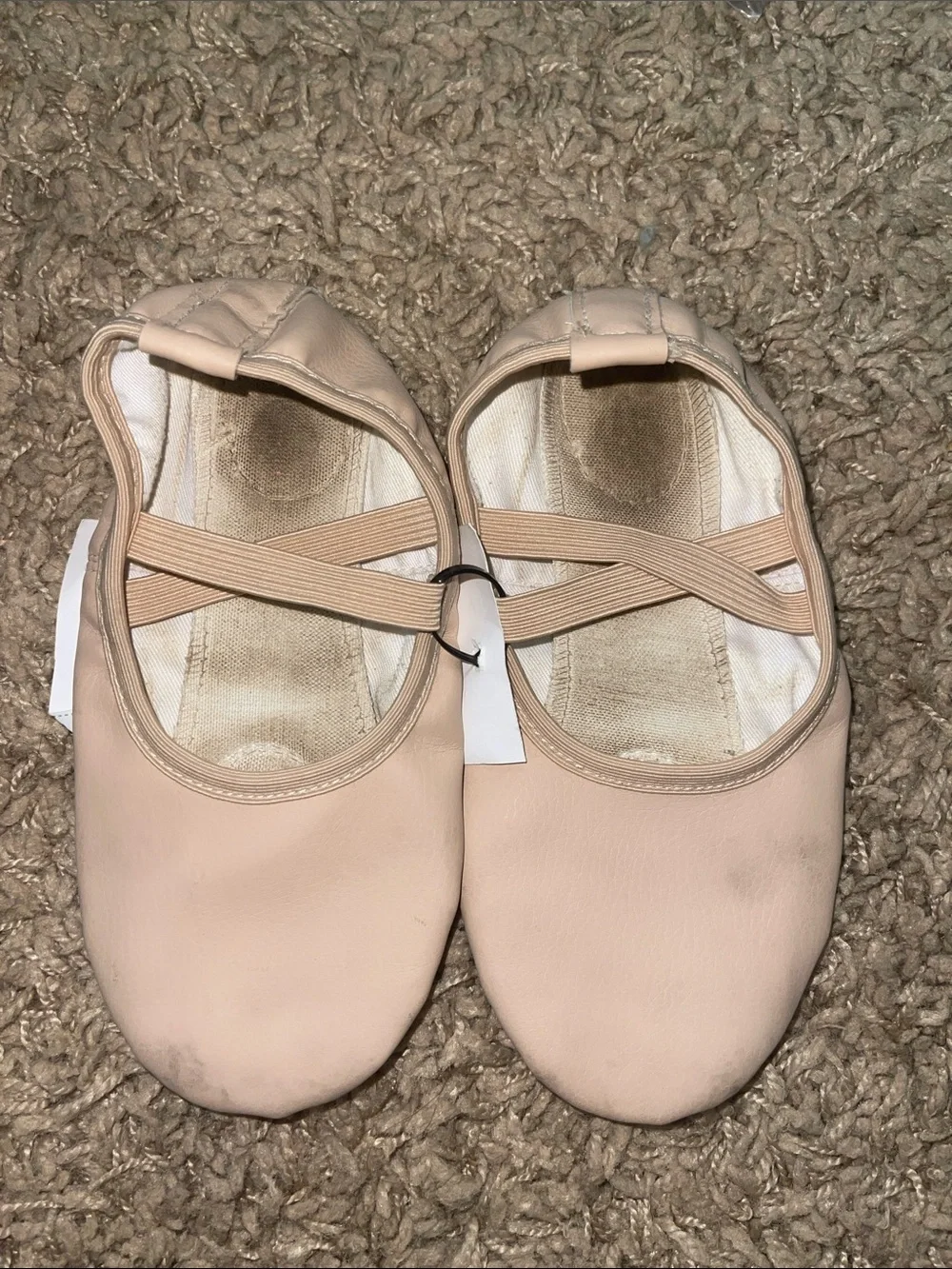 Kids Ballet Flats in Light Pink - Slip-On Dance Shoes